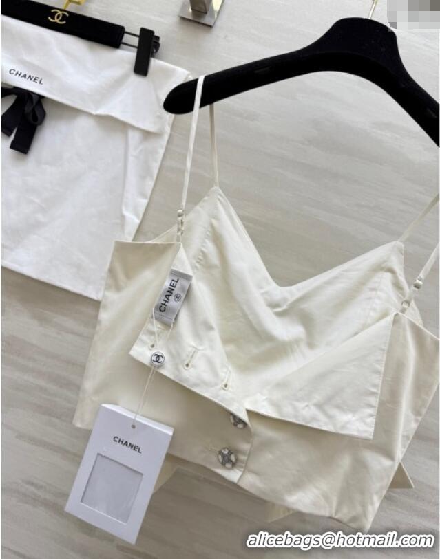 Top Quality Chanel Bow Vest CH82113 White 2025