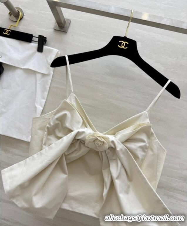 Top Quality Chanel Bow Vest CH82113 White 2025