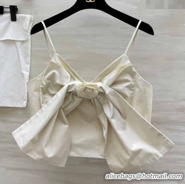 Top Quality Chanel Bow Vest CH82113 White 2025