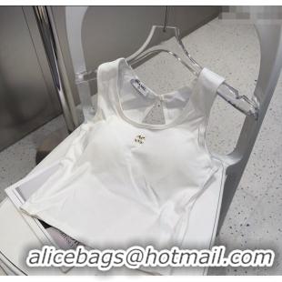 Top Quality Chanel Jewel CC Vest 0911 White 2025