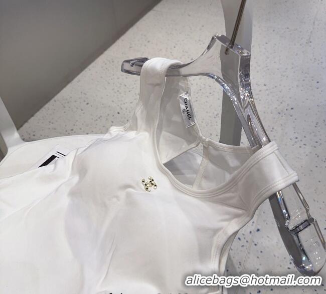 Top Quality Chanel Jewel CC Vest 0911 White 2025