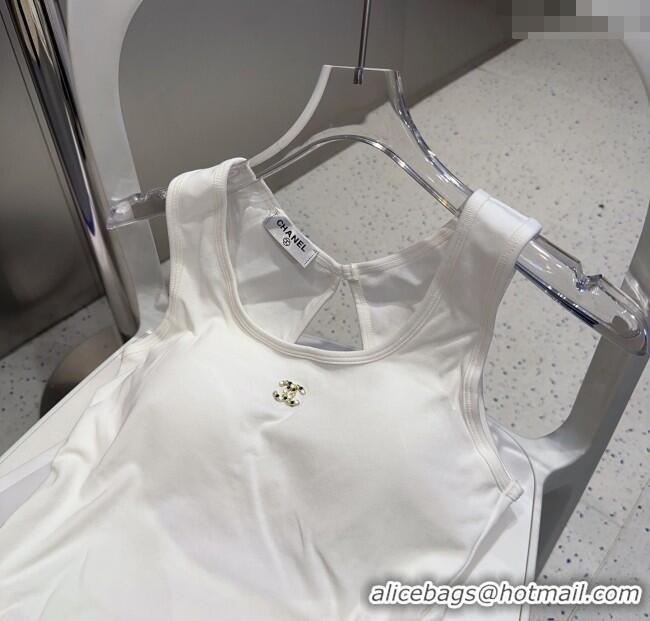 Top Quality Chanel Jewel CC Vest 0911 White 2025