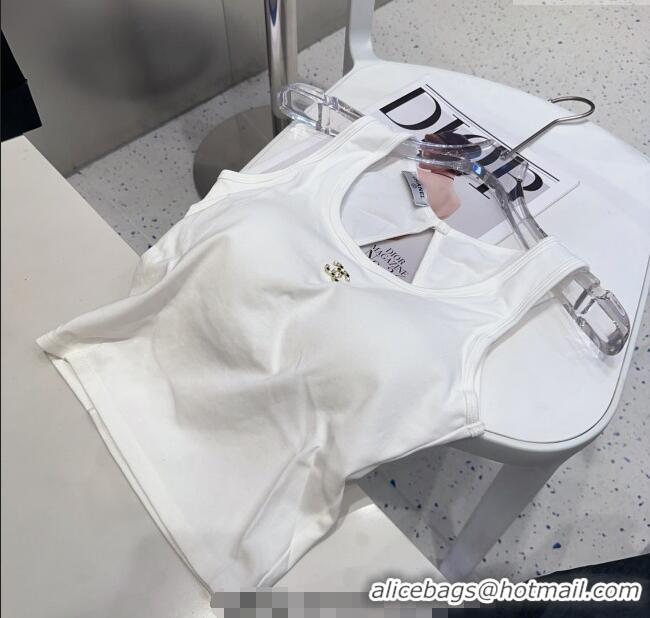 Top Quality Chanel Jewel CC Vest 0911 White 2025