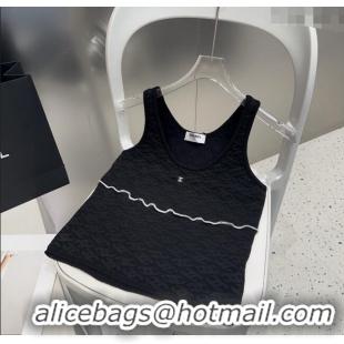 Luxury Discount Chanel CC Emboss Vest 0911 Black 2025