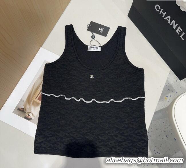 Luxury Discount Chanel CC Emboss Vest 0911 Black 2025