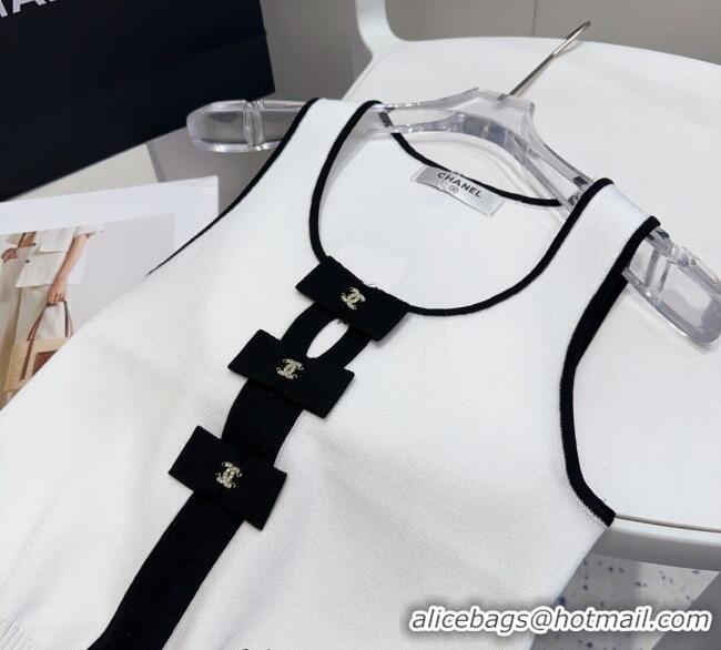 Top Grade Chanel Bow Vest 0911 White 2025
