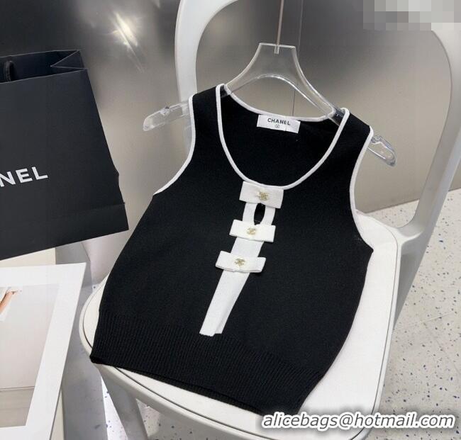 Unique Discount Chanel Bow Vest 0911 Black 2025
