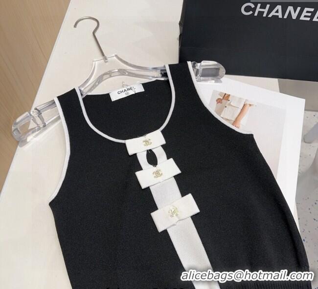 Unique Discount Chanel Bow Vest 0911 Black 2025