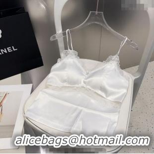 Buy Cheapest Chanel Vest with Lace 0911 White 2025
