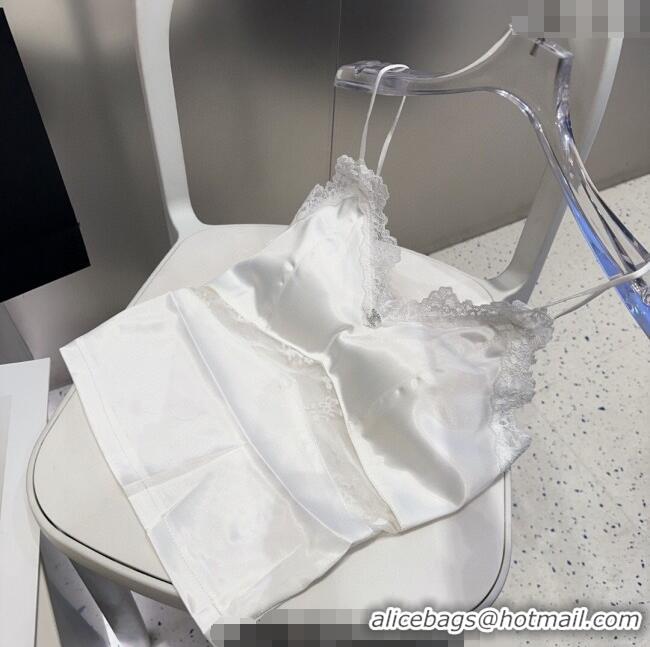 Buy Cheapest Chanel Vest with Lace 0911 White 2025