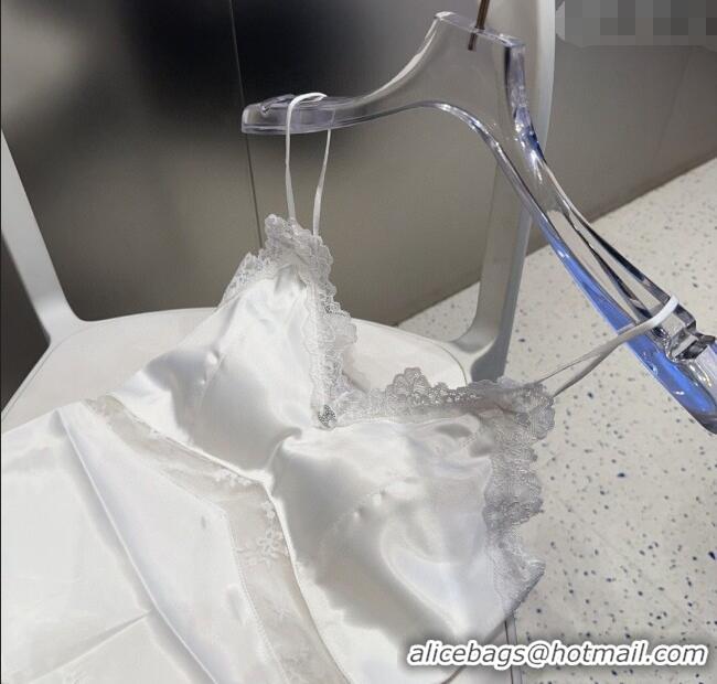 Buy Cheapest Chanel Vest with Lace 0911 White 2025