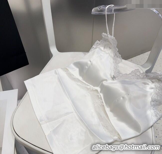 Buy Cheapest Chanel Vest with Lace 0911 White 2025