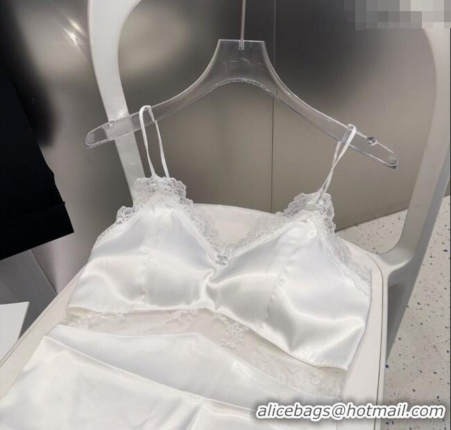 Buy Cheapest Chanel Vest with Lace 0911 White 2025