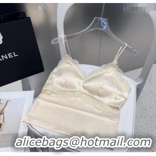 Traditional Discount Chanel Vest with Lace 0911 Light Yellow 2025