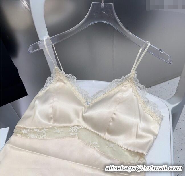 Traditional Discount Chanel Vest with Lace 0911 Light Yellow 2025