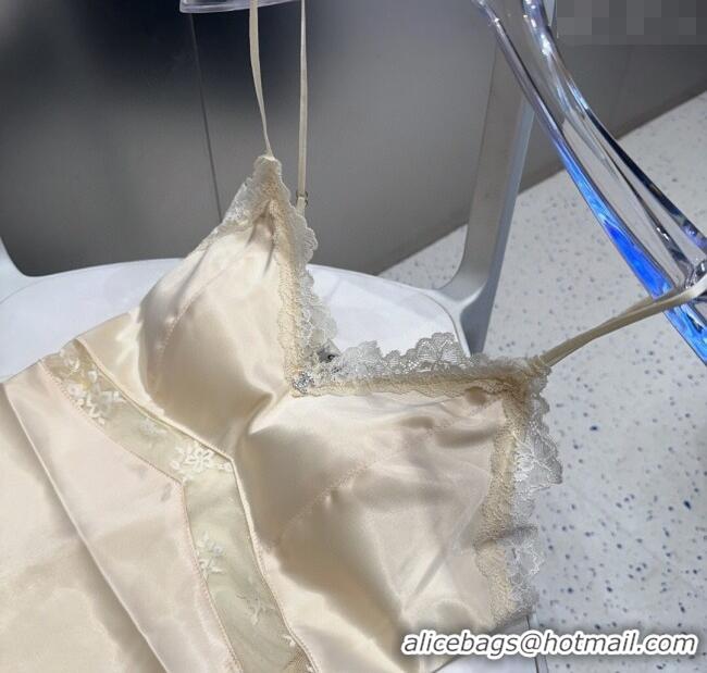 Traditional Discount Chanel Vest with Lace 0911 Light Yellow 2025