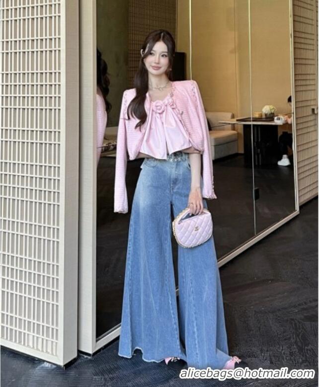 Top Quality Chanel Tweed Jacket CH91303 Pink 2025