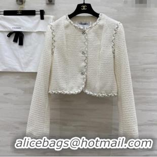 Trendy Design Chanel Tweed Jacket CH91304 Beige 2025