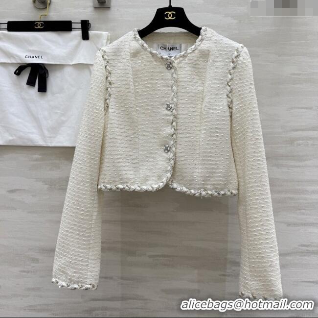 Trendy Design Chanel Tweed Jacket CH91304 Beige 2025