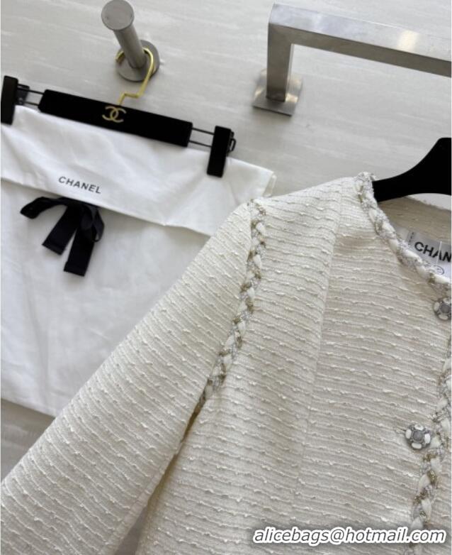 Trendy Design Chanel Tweed Jacket CH91304 Beige 2025