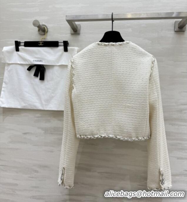 Trendy Design Chanel Tweed Jacket CH91304 Beige 2025