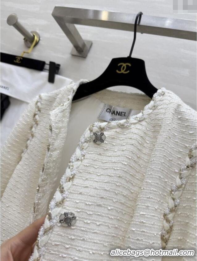 Trendy Design Chanel Tweed Jacket CH91304 Beige 2025