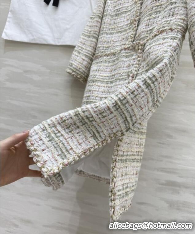 Best Quality Chanel Tweed Dress CH91305 Beige 2025