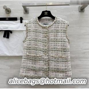 Super Quality Chanel Tweed Vest CH91307 Beige 2025