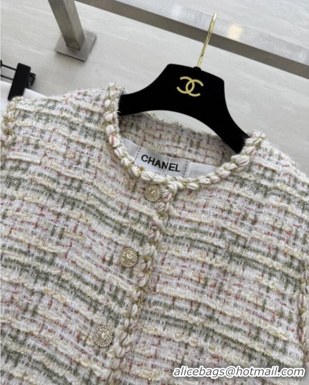 Super Quality Chanel Tweed Vest CH91307 Beige 2025