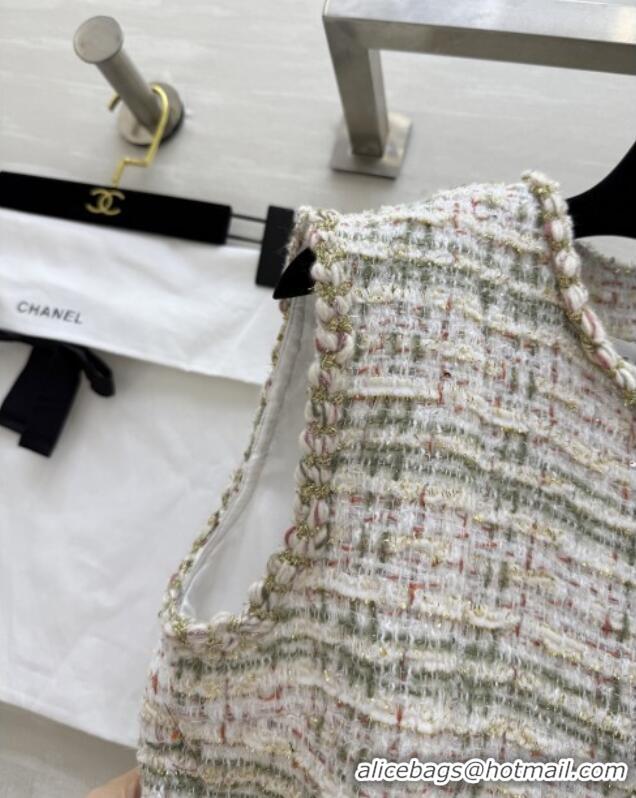 Super Quality Chanel Tweed Vest CH91307 Beige 2025
