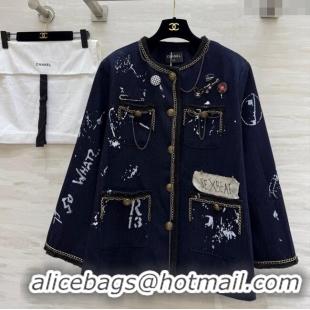 Affordable Price Chanel Graffiti Denim Jacket CH91311 2025