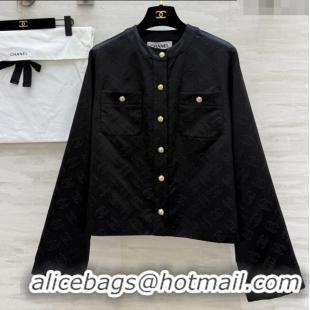 Unique Grade Chanel CC Silk Jacket CH91313 Black 2025