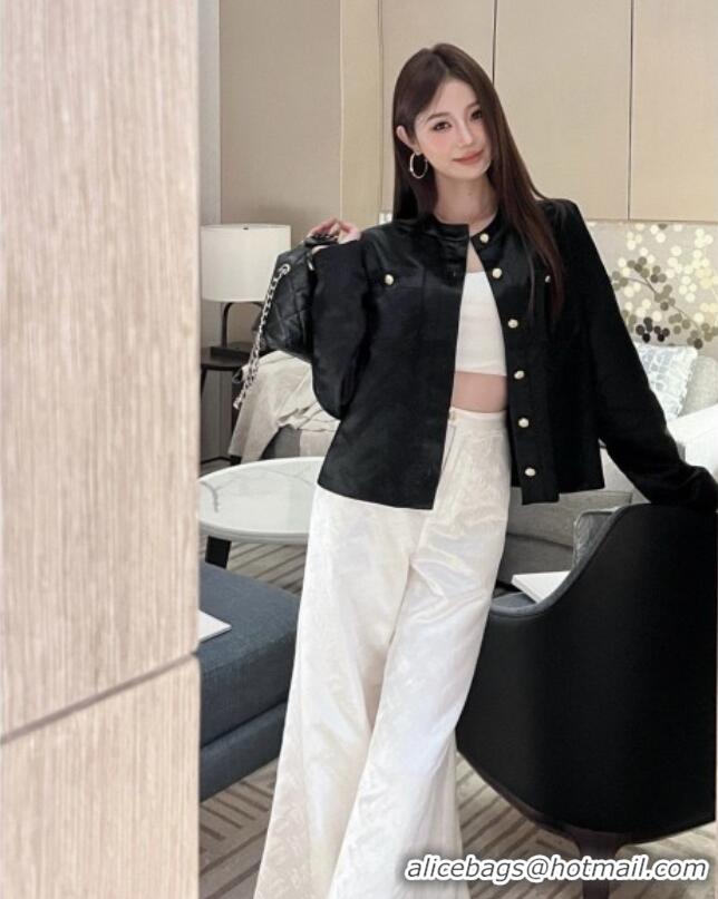 Unique Grade Chanel CC Silk Jacket CH91313 Black 2025