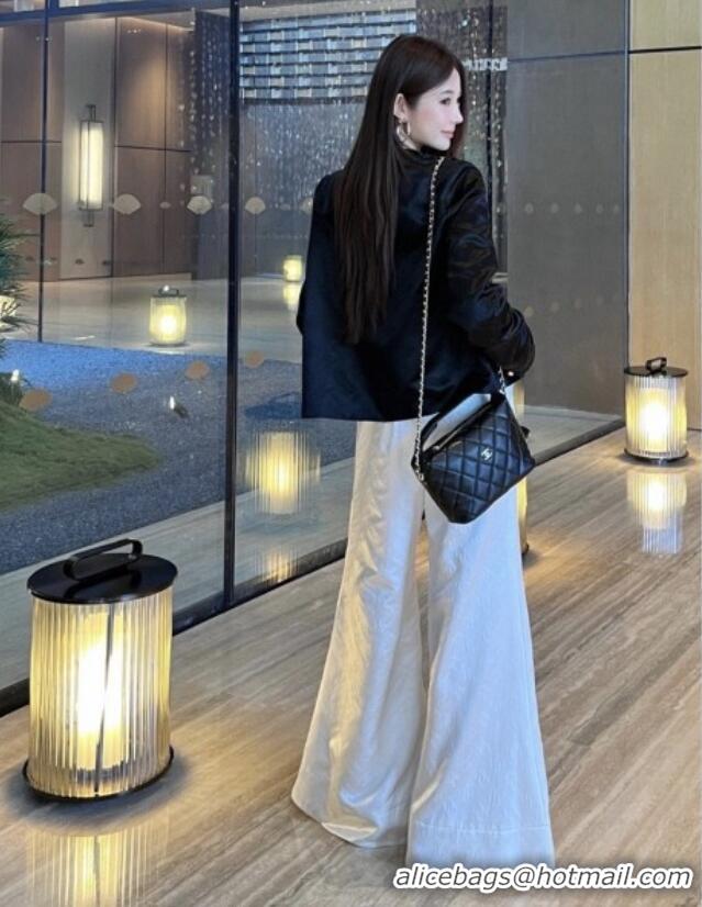 Unique Grade Chanel CC Silk Jacket CH91313 Black 2025
