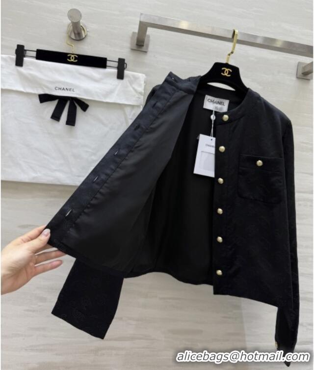 Unique Grade Chanel CC Silk Jacket CH91313 Black 2025