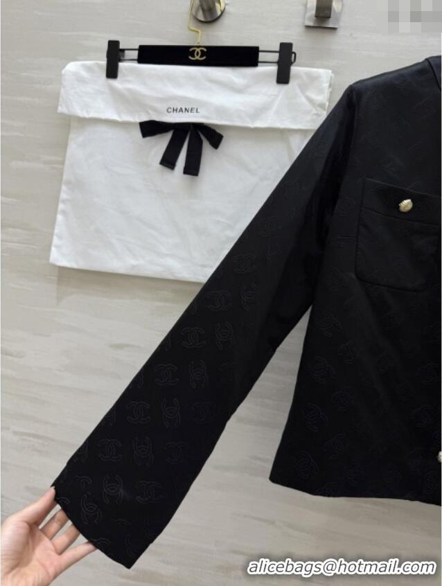 Unique Grade Chanel CC Silk Jacket CH91313 Black 2025