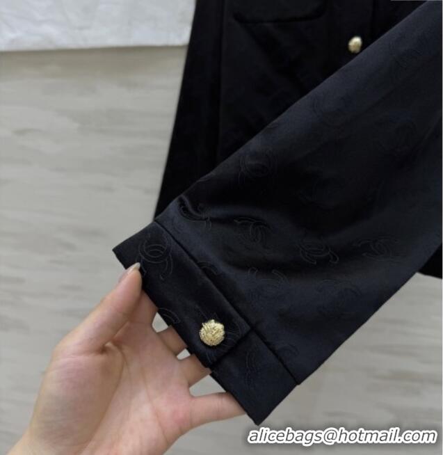 Unique Grade Chanel CC Silk Jacket CH91313 Black 2025