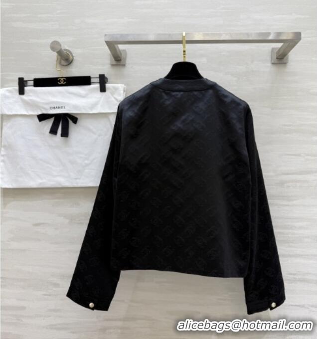 Unique Grade Chanel CC Silk Jacket CH91313 Black 2025