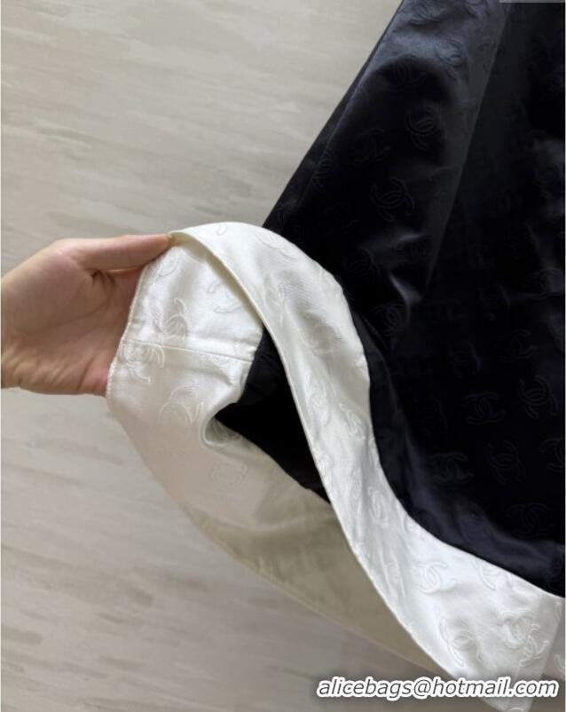 Top Grade Chanel CC Silk Pants CH91315 Black 2025