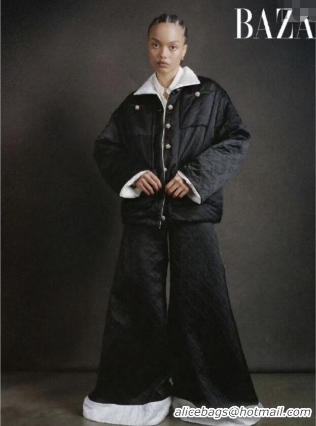 Top Grade Chanel CC Silk Pants CH91315 Black 2025