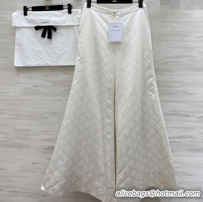 Reasonable Price Chanel CC Silk Pants CH91316 White 2025