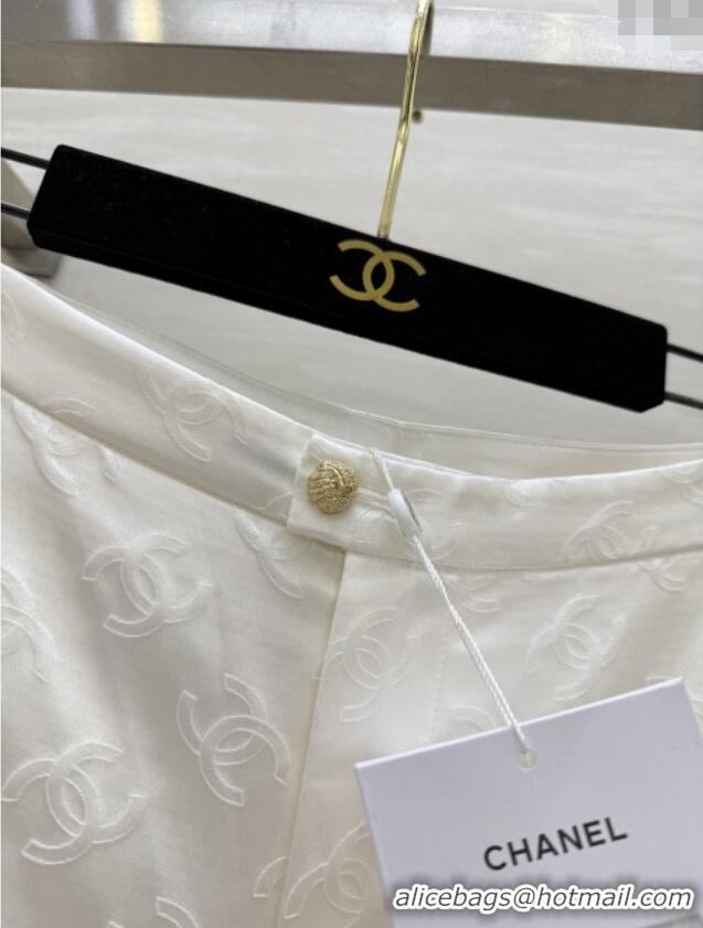 Reasonable Price Chanel CC Silk Pants CH91316 White 2025