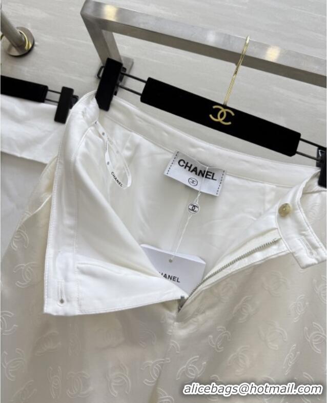 Reasonable Price Chanel CC Silk Pants CH91316 White 2025