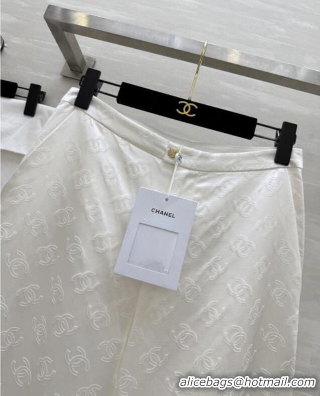 Reasonable Price Chanel CC Silk Pants CH91316 White 2025