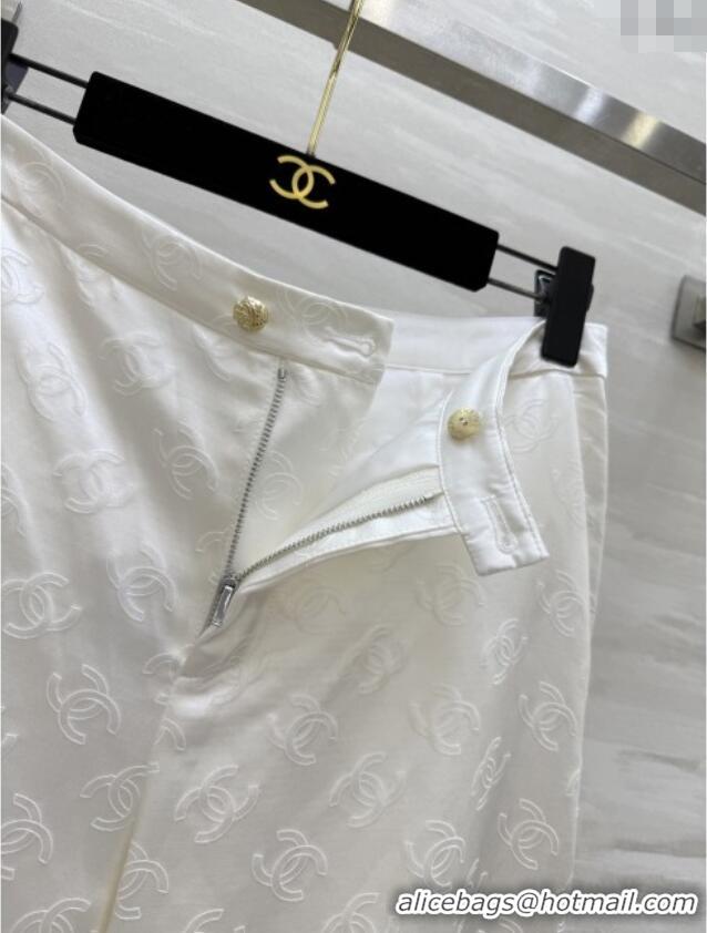 Reasonable Price Chanel CC Silk Pants CH91316 White 2025