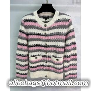 Affordable Price Chanel Tencel Cardigan CH091924 Pink 2025