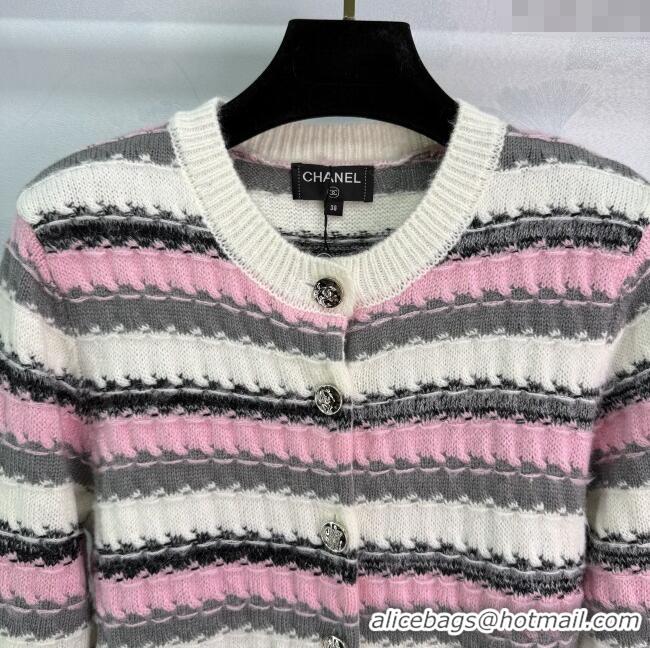 Affordable Price Chanel Tencel Cardigan CH091924 Pink 2025