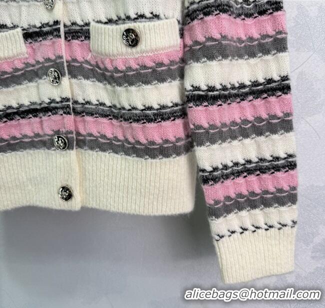 Affordable Price Chanel Tencel Cardigan CH091924 Pink 2025
