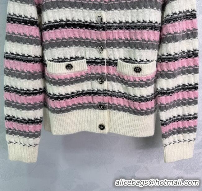 Affordable Price Chanel Tencel Cardigan CH091924 Pink 2025