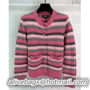 Luxury Discount Chanel Tencel Cardigan CH091924 Red 2025